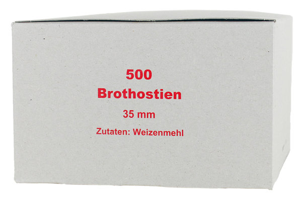 Brothostien ohne Aufdruck - 500 Stück