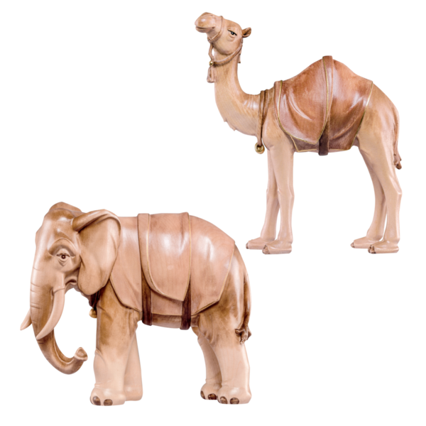 Kogel Krippe  K 45-08 - Elefant und Kamel stehend